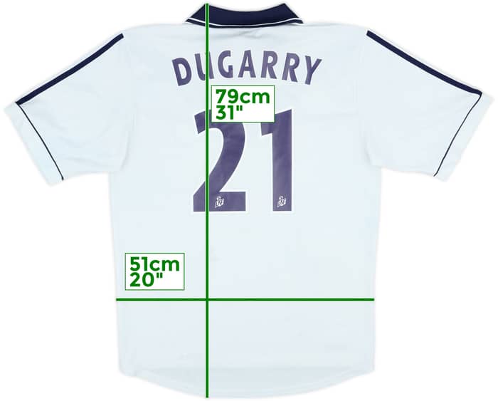 2001-02 Bordeaux Away Shirt Dugarry #21 - 5/10 - (M)
