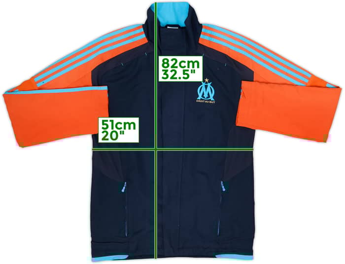 2011-12 Olympique Marseille adidas Track Jacket - 7/10 - (S)