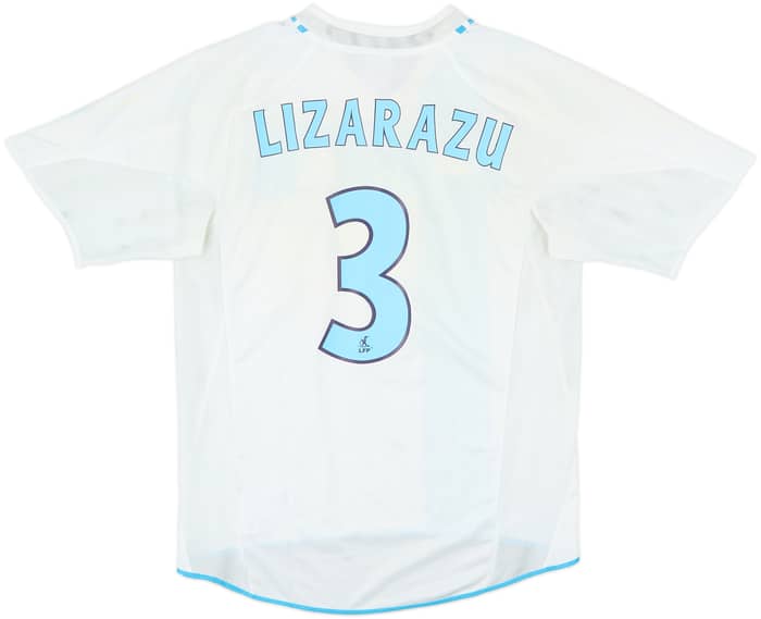 2004-05 Olympique Marseille Home Shirt Lizarazu #3 - 3/10 - (S)