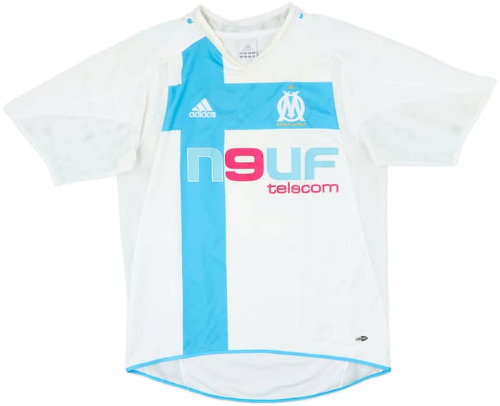2004-05 Olympique Marseille Home Shirt Lizarazu #3 - 3/10 - (S)