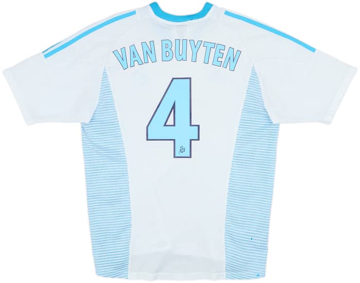 2002-03 Olympique Marseille Home Shirt Van Buyten #4 - 5/10 - (M)