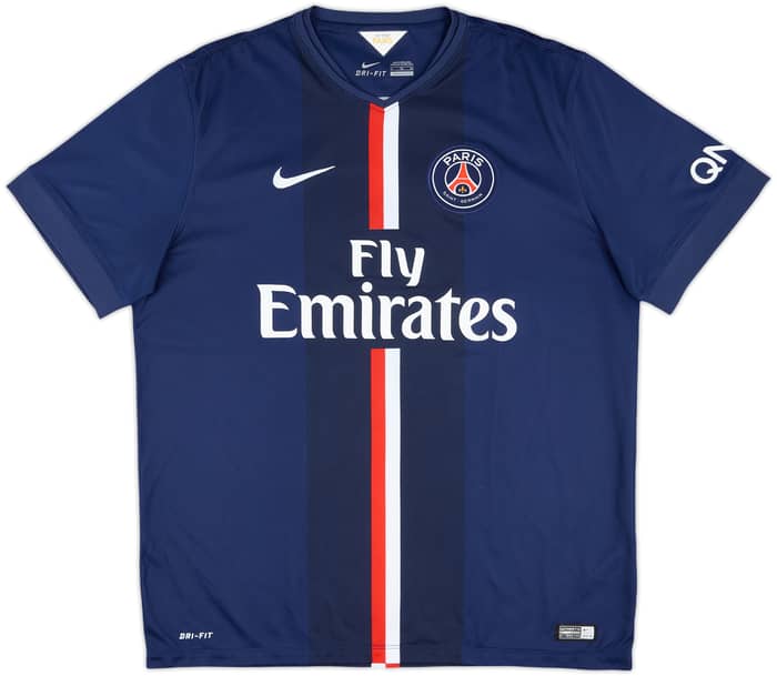 2014-15 Paris Saint-Germain Home Shirt Ibrahimovic #10 - 8/10 - (XL)