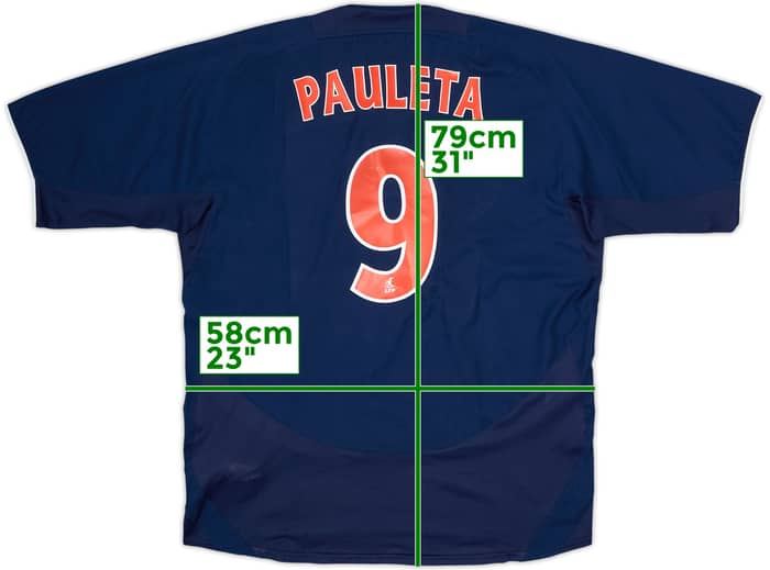 2003-04 Paris Saint-Germain Home Shirt Pauleta #9 - 7/10 - (L)