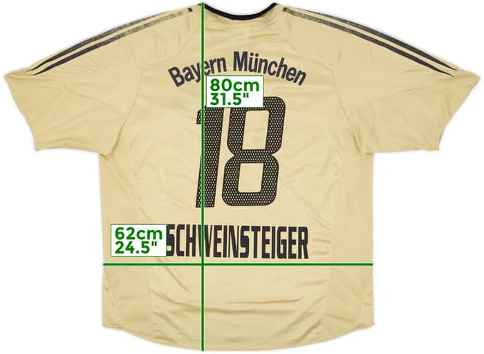 2004-05 Bayern Munich Away Shirt Schweinsteiger #18 - 5/10 - (XXL)