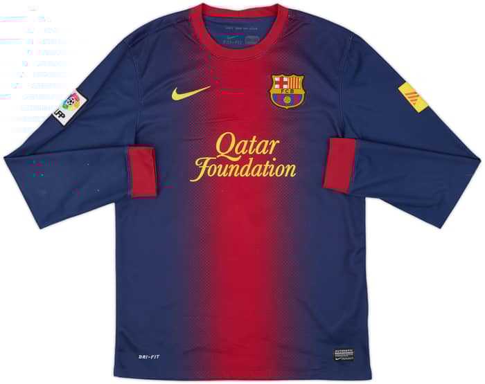 2012-13 Barcelona Home L/S Shirt Messi #10 - 8/10 - (S)