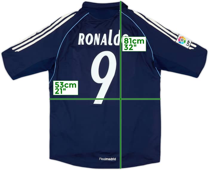 2005-06 Real Madrid Away Shirt Ronaldo #9 - 6/10 - (L)