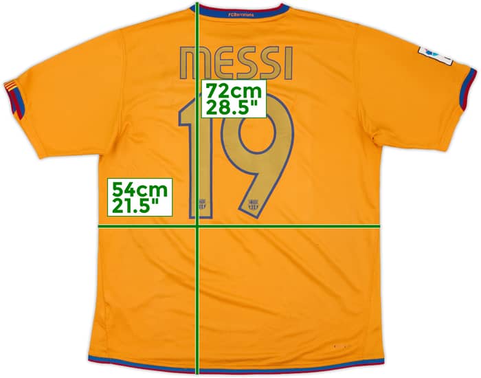 2006-08 Barcelona Away Shirt Messi #19 - 6/10 - (L)