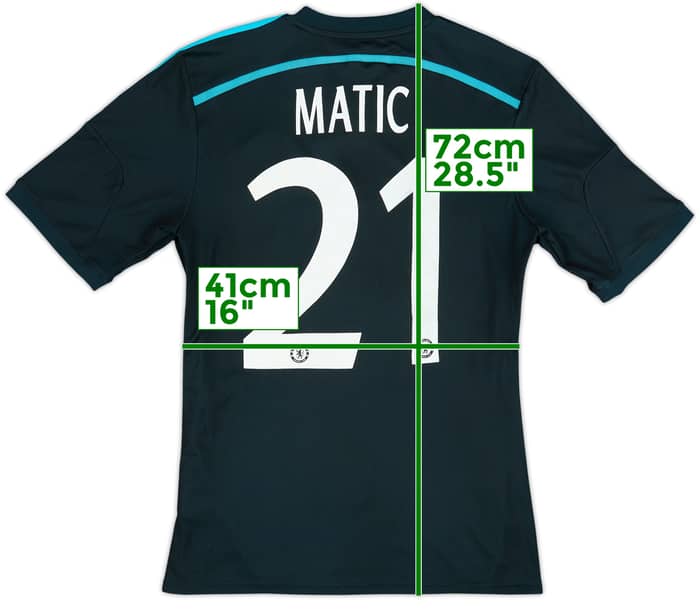 Camiseta de la tercera equipación del Chelsea 2014-15 Matic #21 - 6/10 - (M)