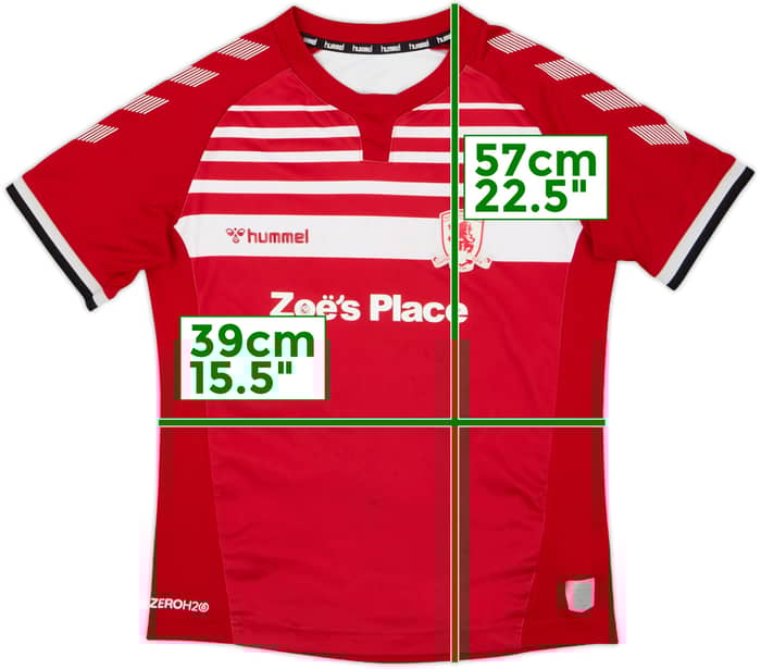 2019-20 Middlesbrough Home Shirt - 7/10 - (XL.Boys)