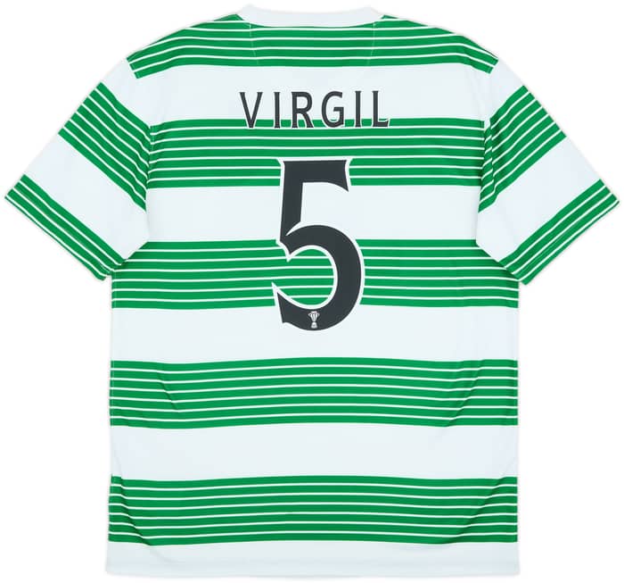 2013-15 Celtic Home Shirt Virgil #5 - 10/10 - (M)