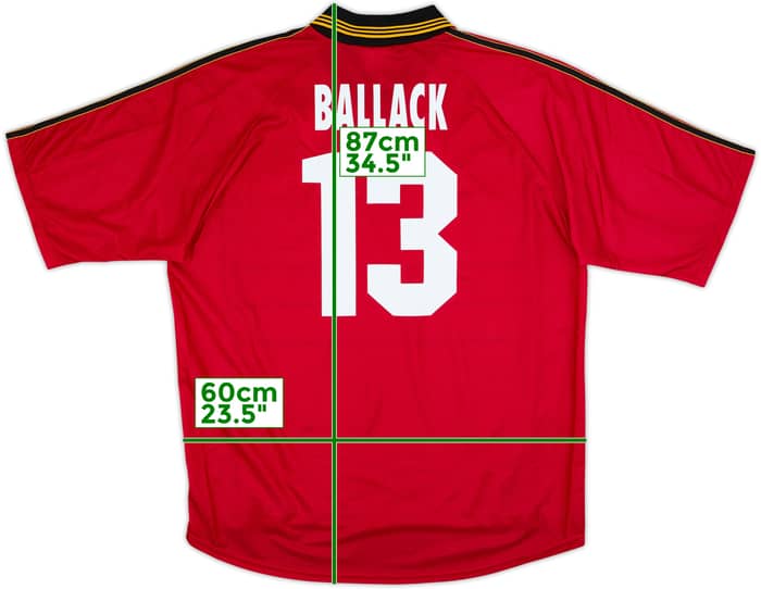 1998-00 Bayer Leverkusen Home Shirt Ballack #13 - 8/10 - (XL)
