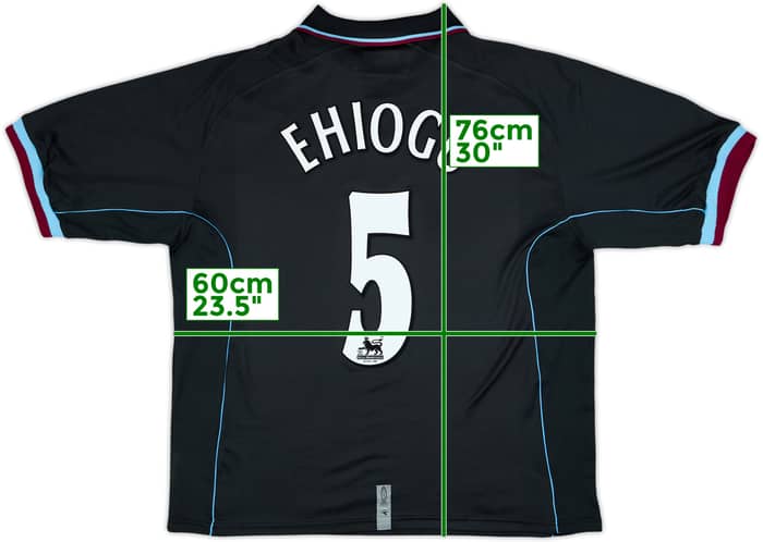 2000-01 Aston Villa Away Shirt Ehiogu #5 - 9/10 - (XL)