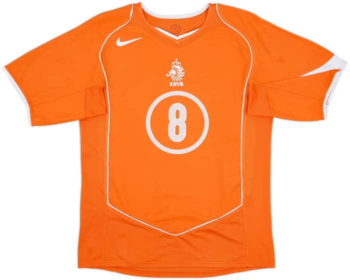 2004-06 Netherlands Home Shirt Davids #8 - 7/10 - (XL.Boys)