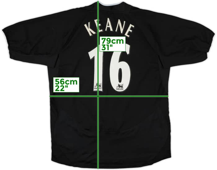 2003-05 Manchester United Away Shirt Keane #16 - 6/10 - (L)
