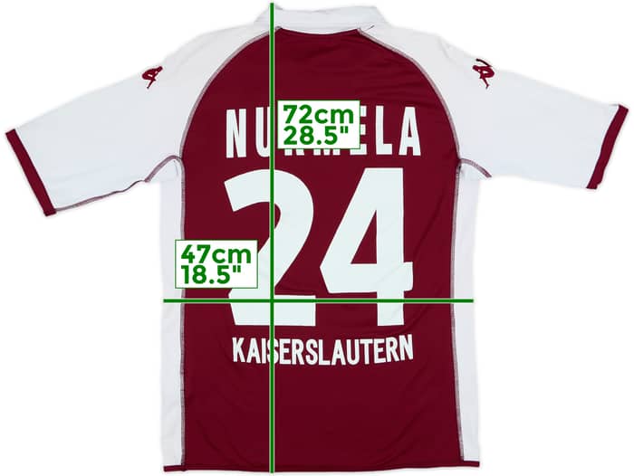 2004-05 Kaiserslautern Home Shirt Nurmela #24 - 6/10 - (XL)