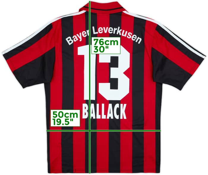 2000-01 Bayer Leverkusen Home Shirt Ballack #13 - 9/10 - (M)