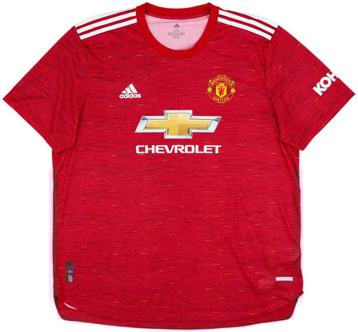 2020-21 Manchester United Authentic Home Shirt B.Fernandes #18 - 9/10 - (XXL)