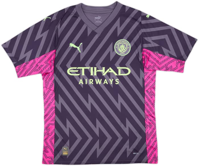 2023-24 Manchester City GK S/S Shirt - 7/10 - (M)