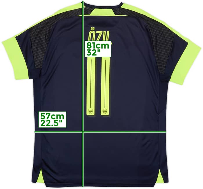 2016-17 Arsenal Third Shirt Ozil #11 - 7/10 - (XL)