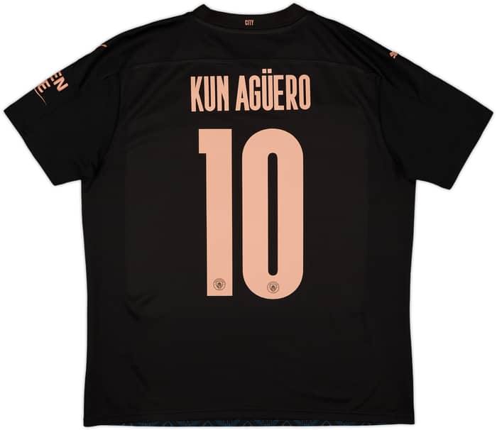 2020-21 Manchester City Away Shirt Kun Aguero #10 - 6/10 - (L)