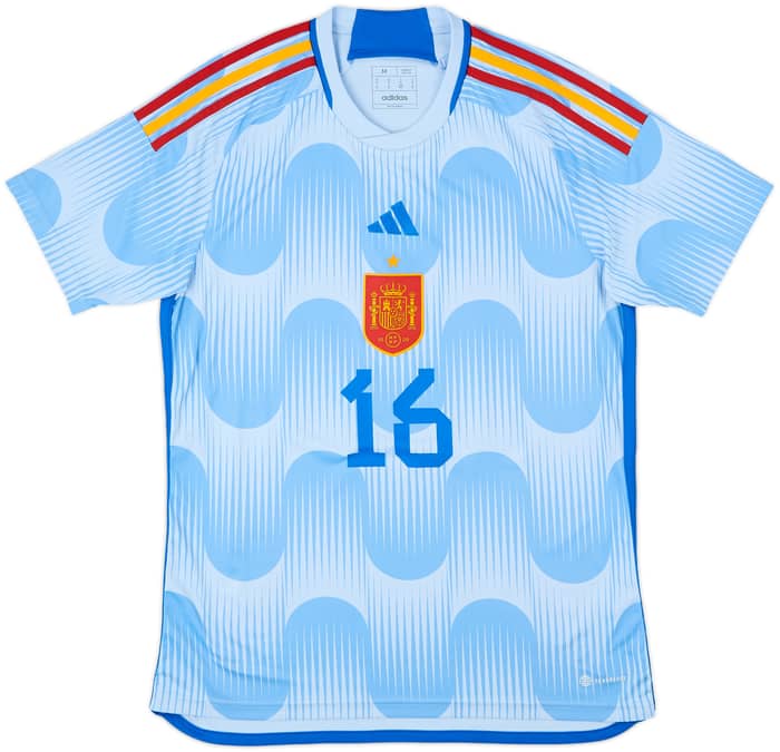 2022-23 Spain Away Shirt Rodrigo #16 - 6/10 - (M)