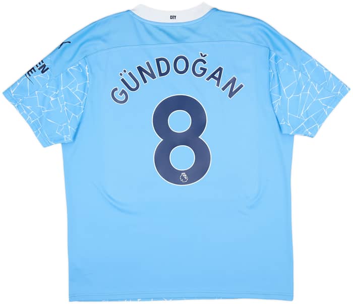 2020-21 Manchester City Home Shirt Gundogan #8 - 8/10 - (XL)