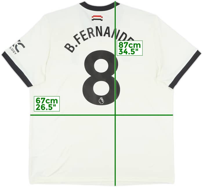 2024-25 Manchester United Third Shirt B.Fernandes #8 - 8/10 - (XXL)