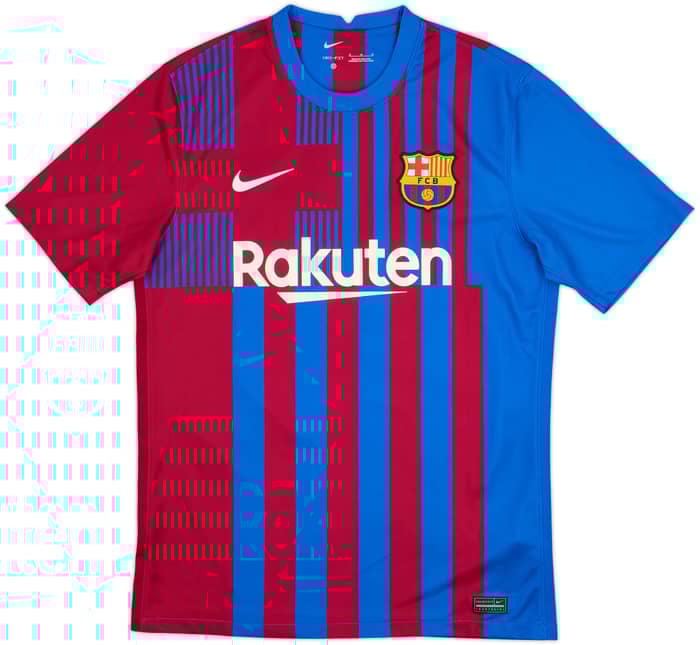 2021-22 Barcelona Home Shirt Pedri #16 - 10/10 - (M)