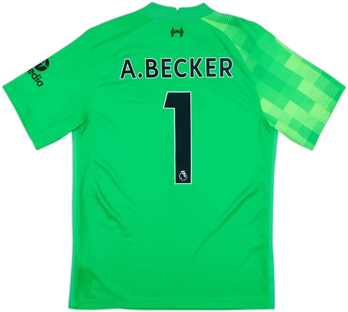2021-22 Liverpool GK Shirt A.Becker #1 - 8/10 - (M)