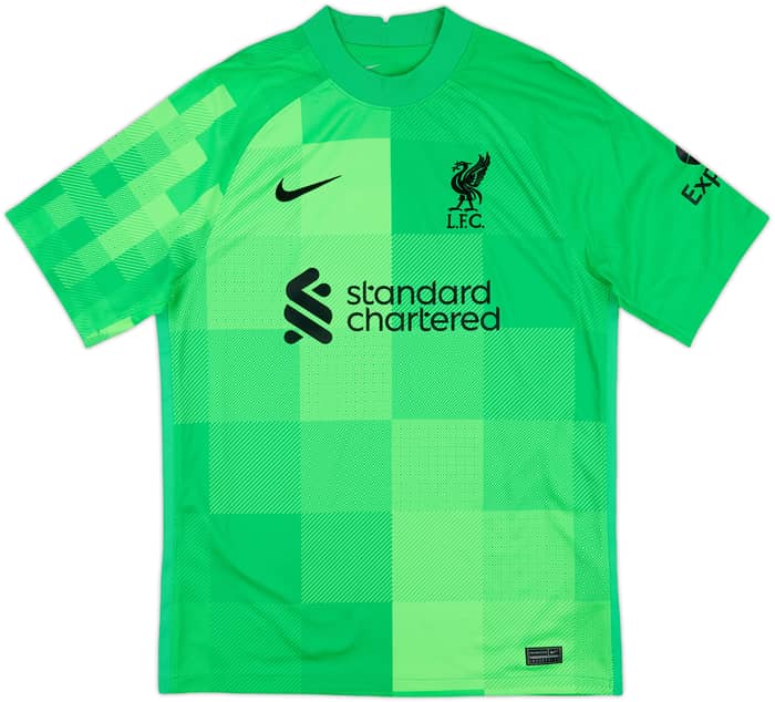 2021-22 Liverpool GK Shirt A.Becker #1 - 8/10 - (M)