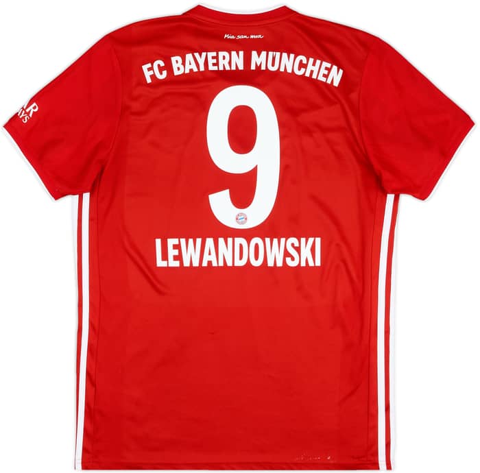 2020-21 Bayern Munich Home Shirt Lewandowski #9 - 9/10 - (L)