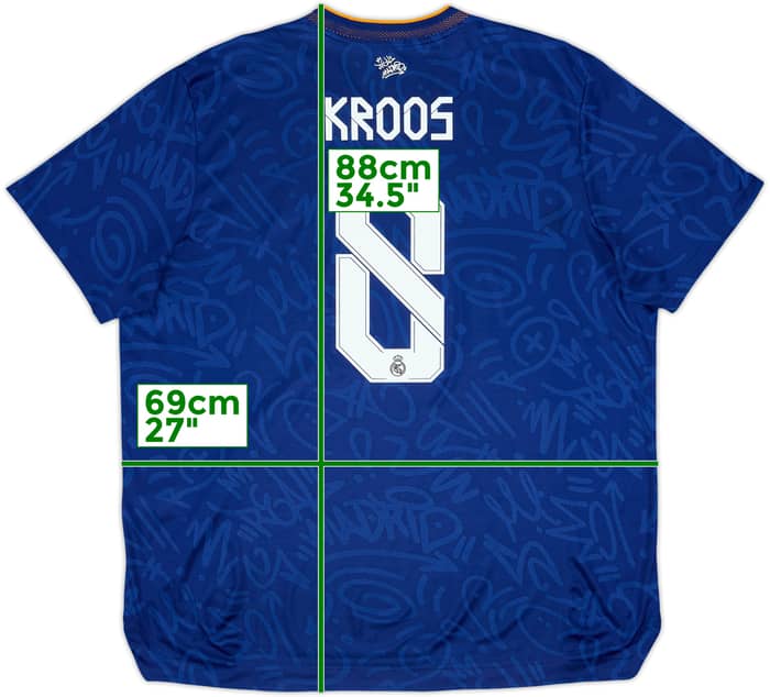 2021-22 Real Madrid Authentic Away Shirt Kroos #8 - 8/10 - (XXL)
