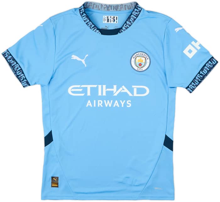 2024-25 Manchester City Home Shirt Haaland #9 - 8/10 - (S)