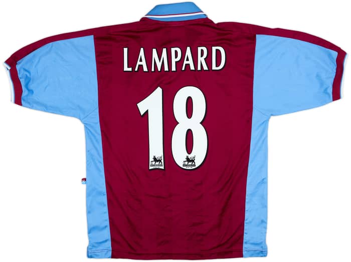 1998-99 West Ham Home Shirt Lampard #18 - 9/10 - (M)