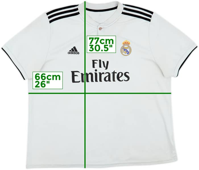 2018-19 Real Madrid Home Shirt - 4/10 - (XXL)