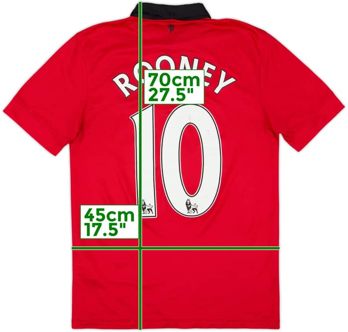 2014-15 Manchester United Home Shirt Rooney #10 - 5/10 - (S)