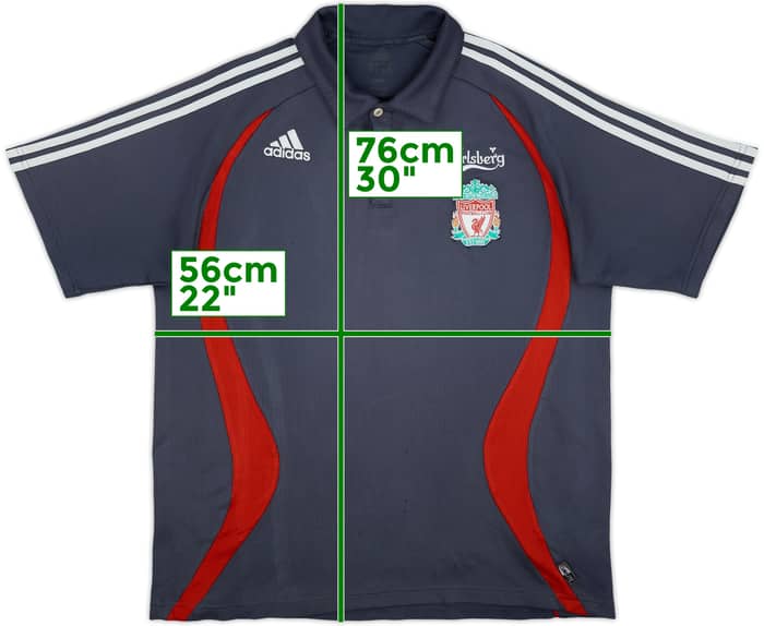 2006-07 Liverpool adidas Polo Shirt - 5/10 - (L)