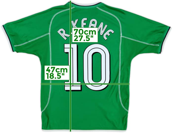 2001-03 Ireland 'World Cup 2002' Home Shirt R.Keane #10 - 6/10 - (S)