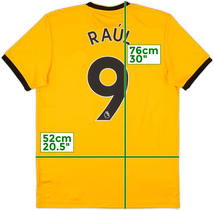 2018-19 Wolves Home Shirt Raul #9 - 10/10 - (M)