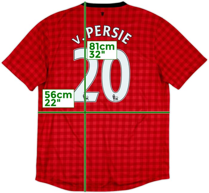 2012-13 Manchester United Home Shirt V.Persie #20 - 8/10 - (XL)