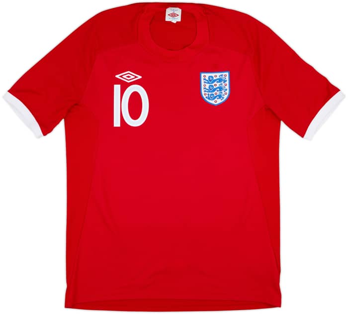 2010-11 England Away Shirt Rooney #10 - 8/10 - (L)