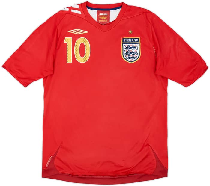 Camiseta de visitante de Inglaterra 2006-08 Owen #10 - 6/10 - (S)