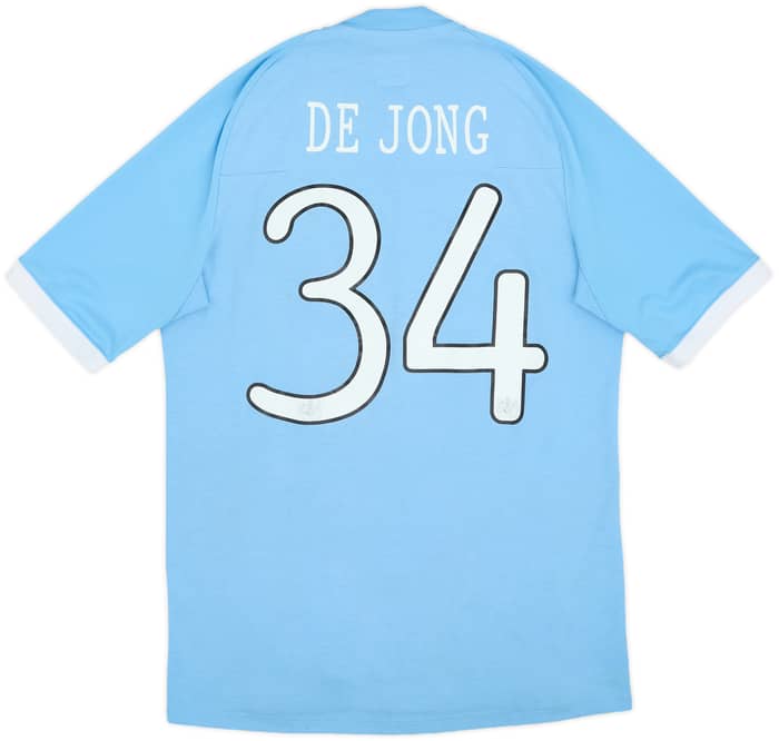 2010-11 Manchester City Home Shirt De Jong #34 - 6/10 - (S)