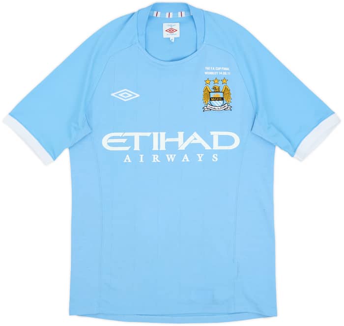 2010-11 Manchester City Home Shirt De Jong #34 - 6/10 - (S)