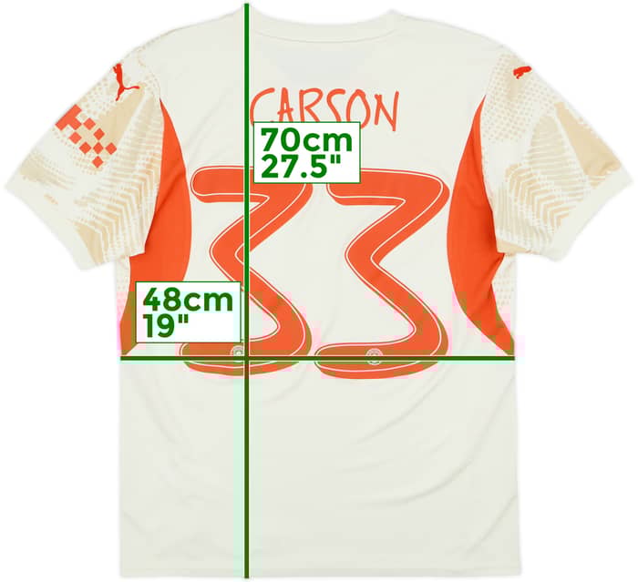 2024-25 Manchester City GK Shirt Carson #33 - 9/10 - (M)