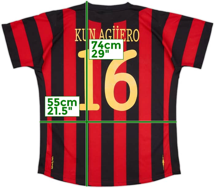 2011-12 Manchester City Away Shirt Kun Aguero #16 - 5/10 - (L)