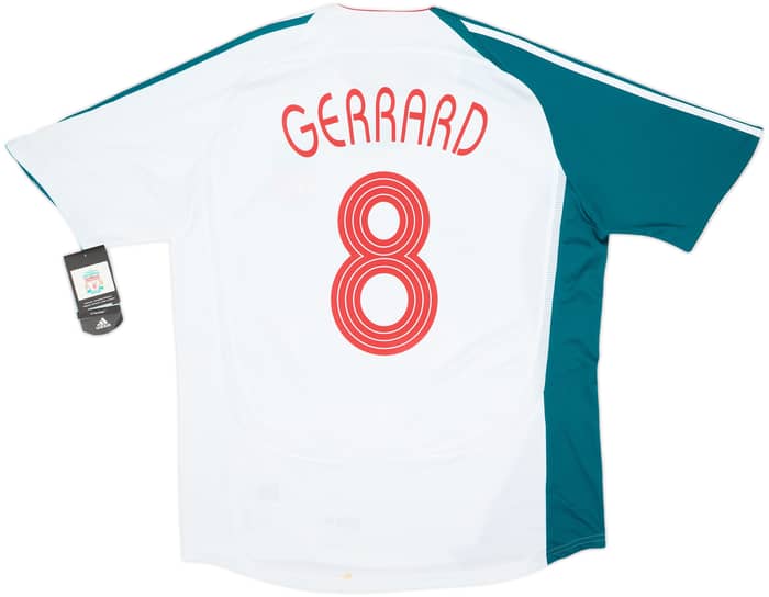 Camiseta de la tercera equipación del Liverpool 2006-07 Gerrard #8 (L)
