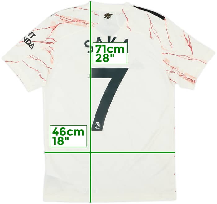 2020-21 Arsenal Away Shirt Saka #7 - 7/10 - (S)