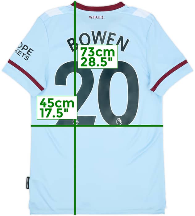 2021-22 West Ham Away Shirt Bowen #20 - 10/10 - (S)