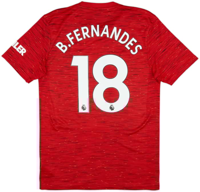 2020-21 Manchester United Home Shirt B.Fernandes #18 - 7/10 - (M)